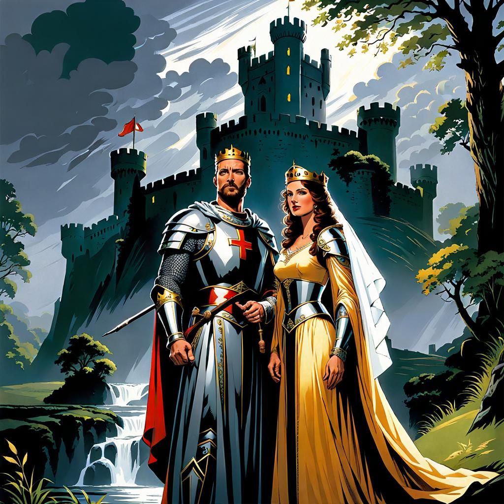 King Arthur and Queen Guinevere AI Generated Artwork NightCafe Creator