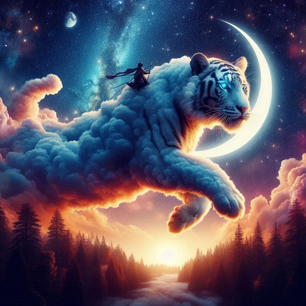 Traveling through the night sky