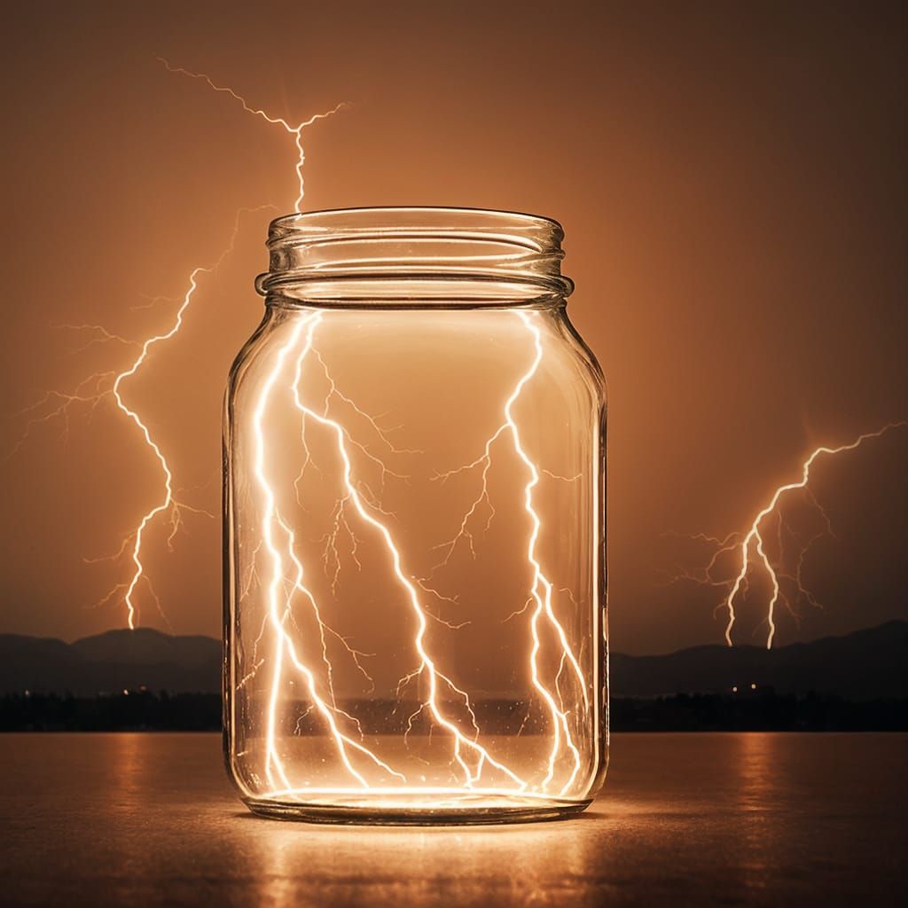 lightning storm in a jar