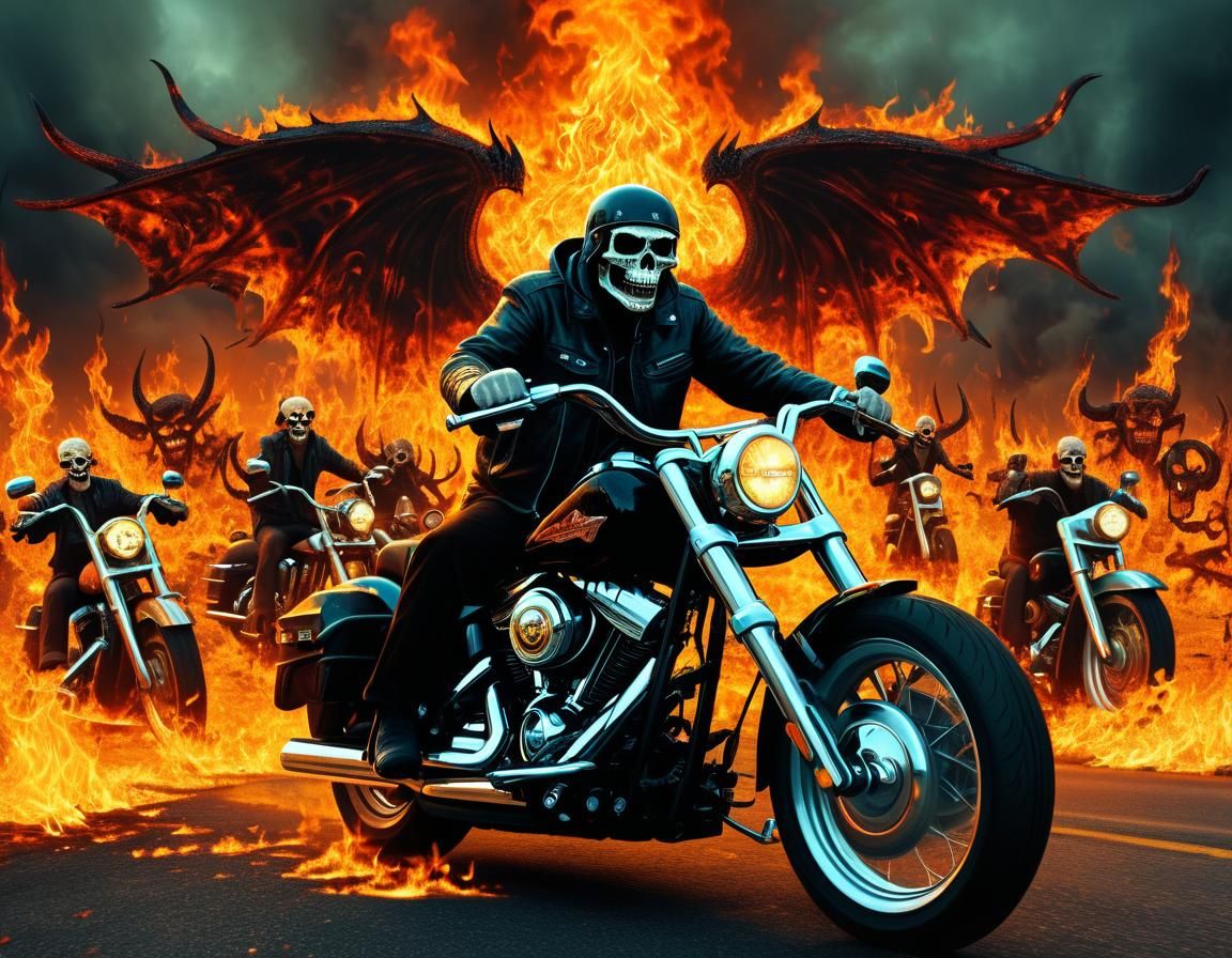 Anonymous Ray on a Road Trip into the flames of Hell