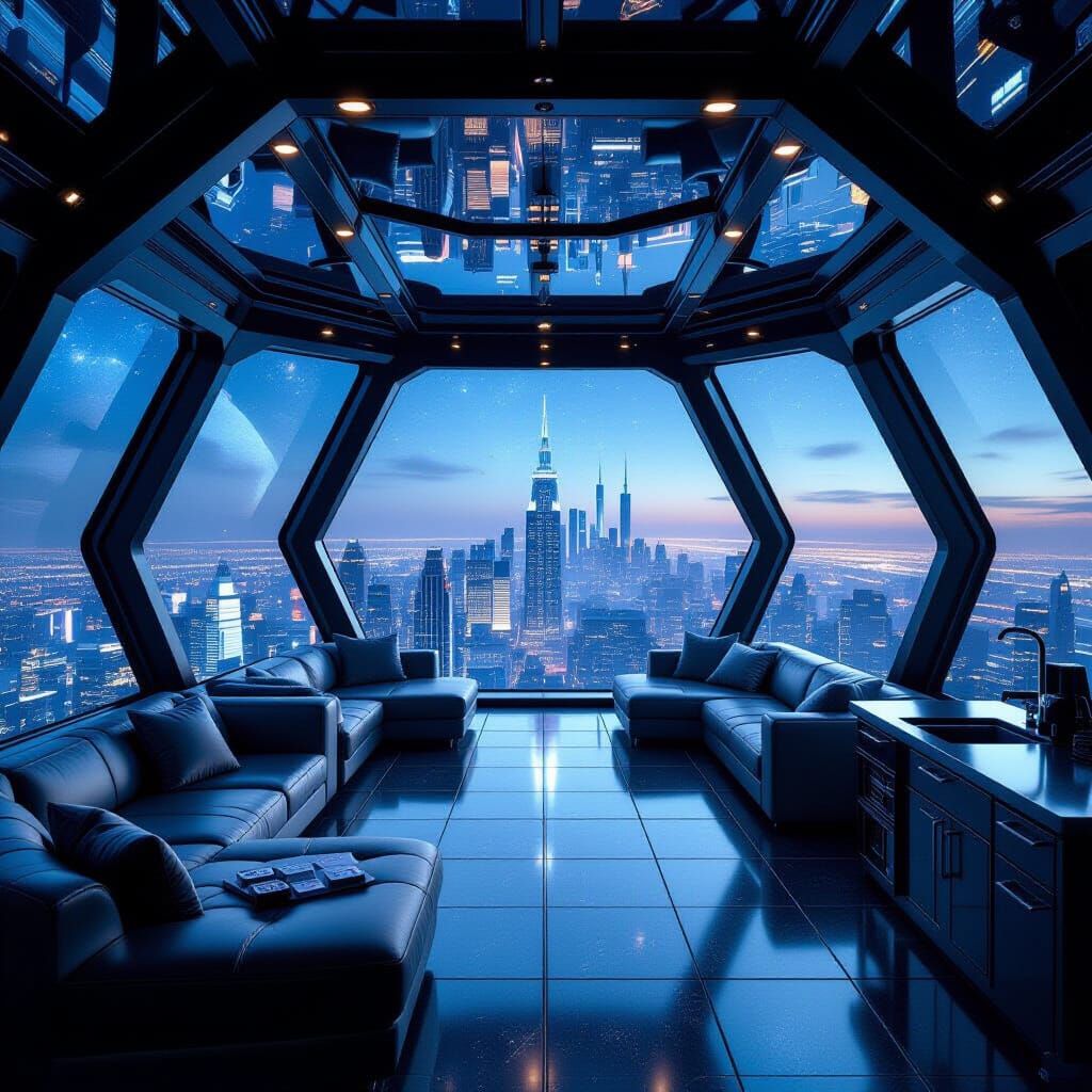 A large room stretched before Jack—as large as it could be, in any case. Its ceiling, walls, and floor were all diagonal—probably the ship’s...