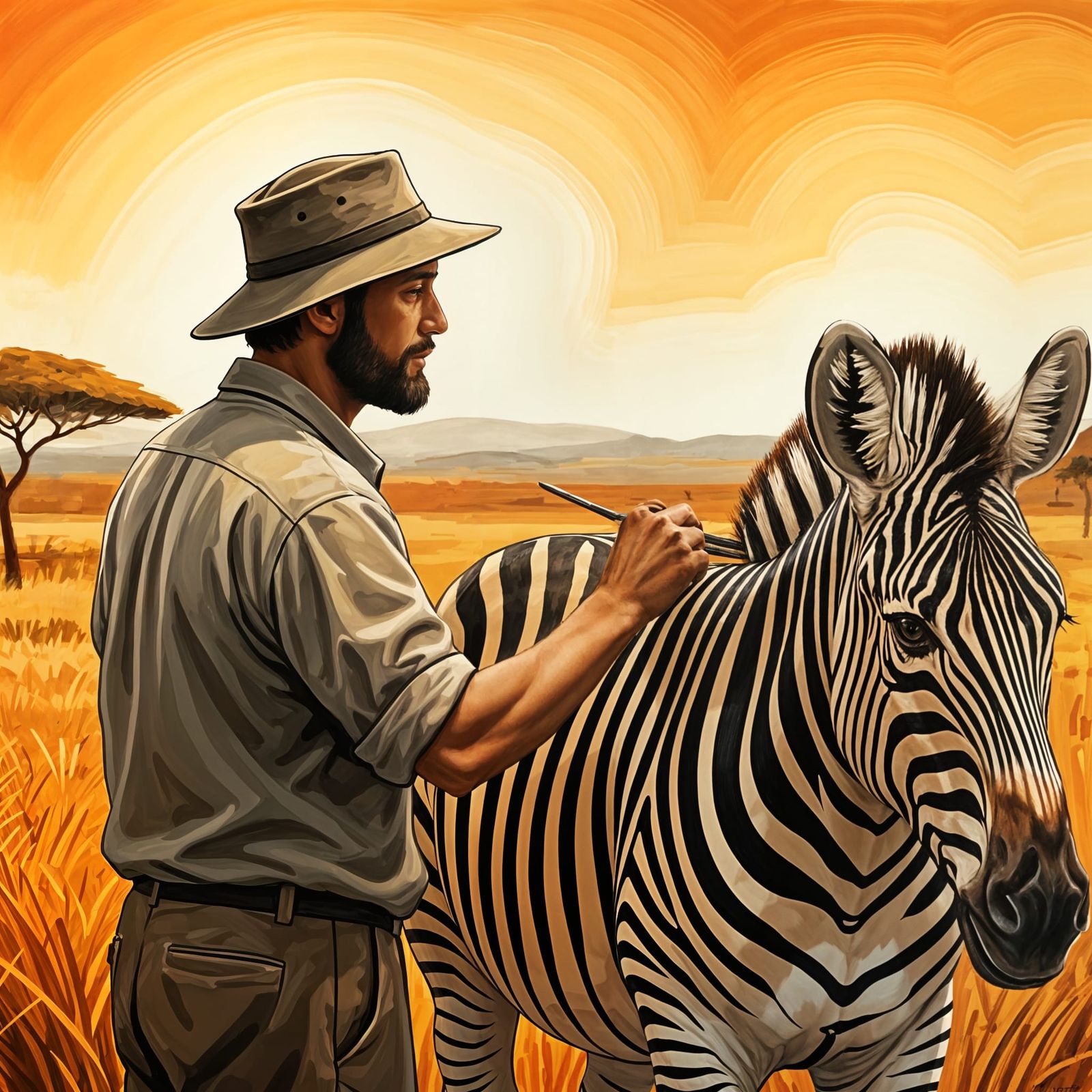 The zebra maker  by @40annichesbaglio 