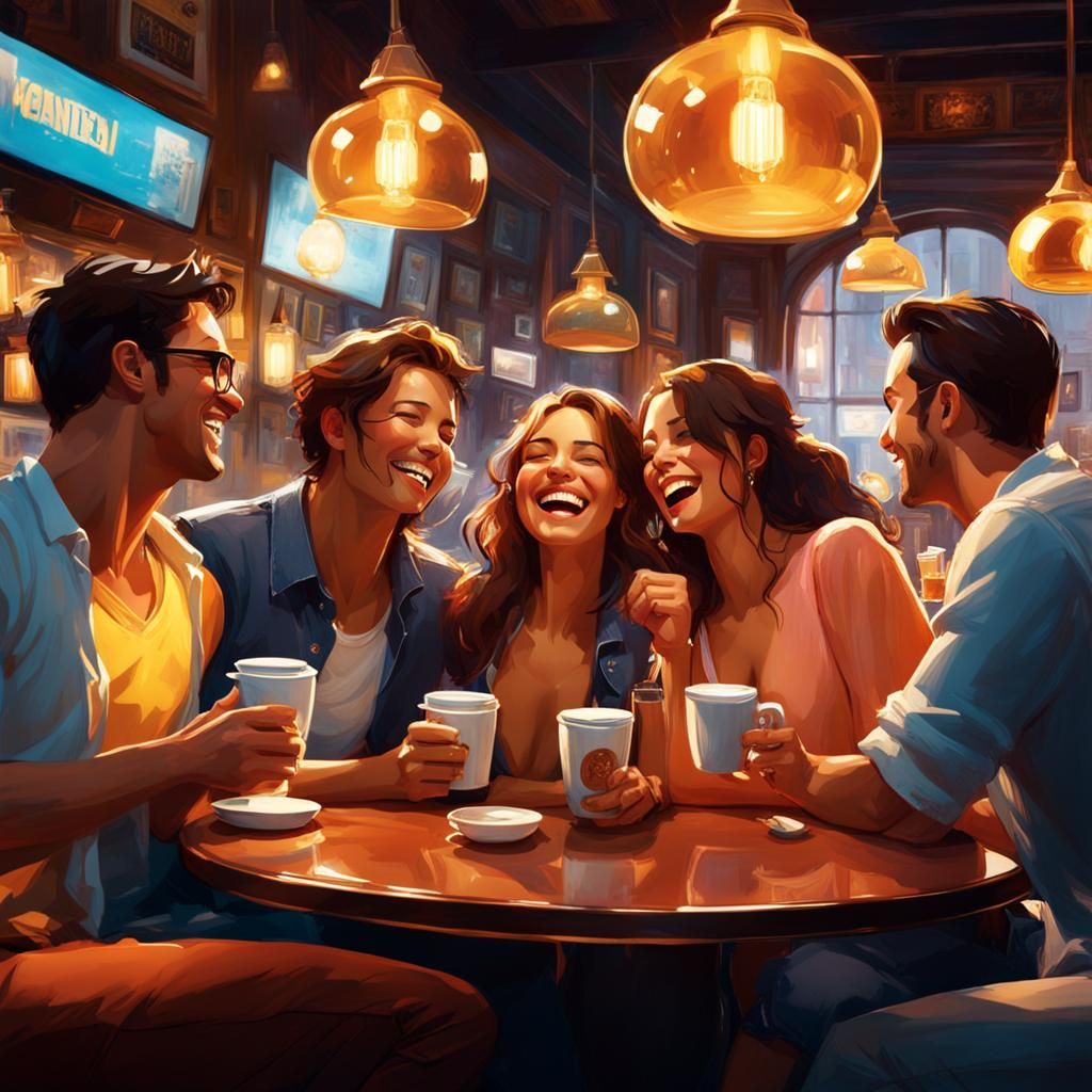 laughing with friends  by @Amy 