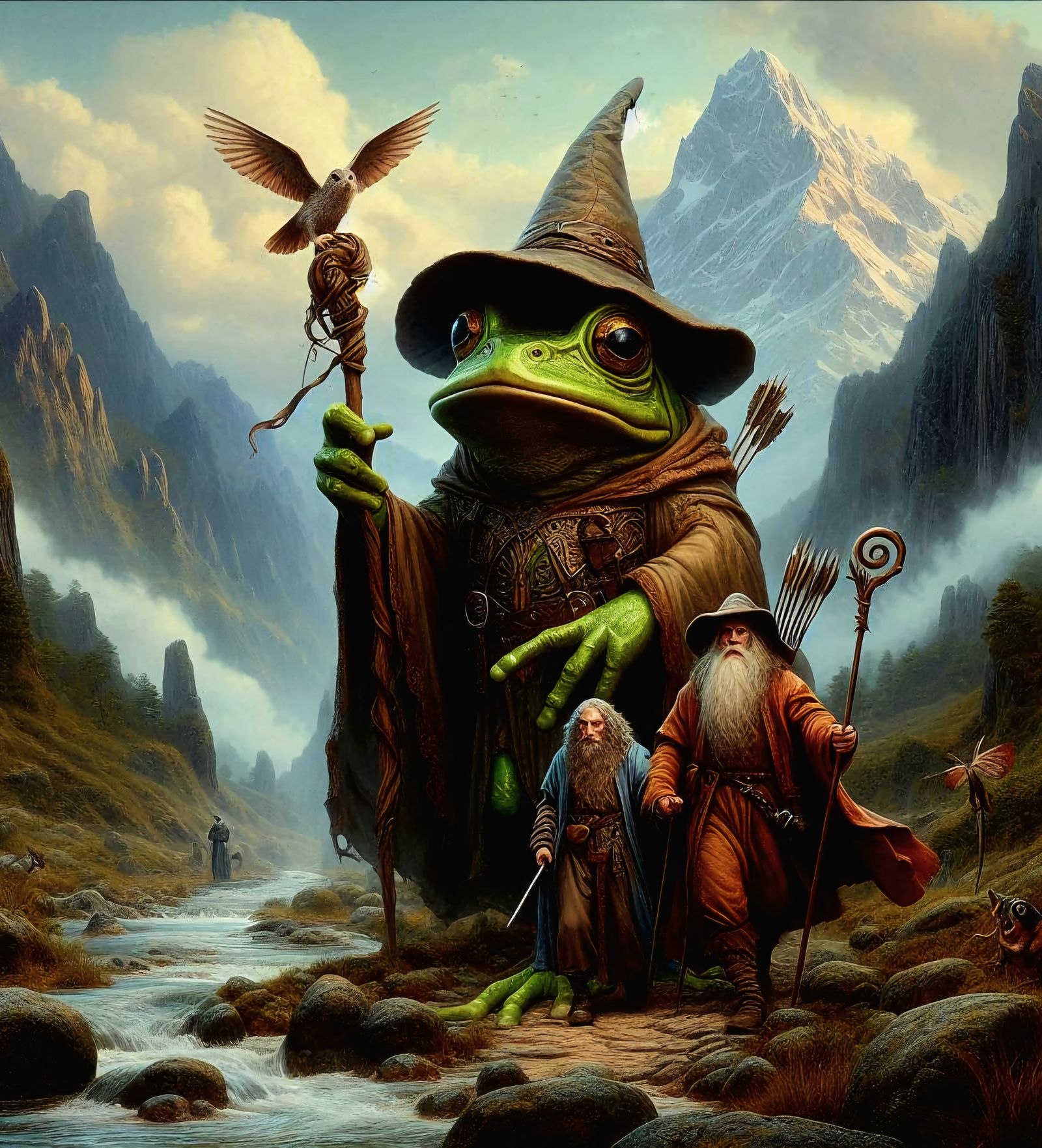 Frog wizard on a quest