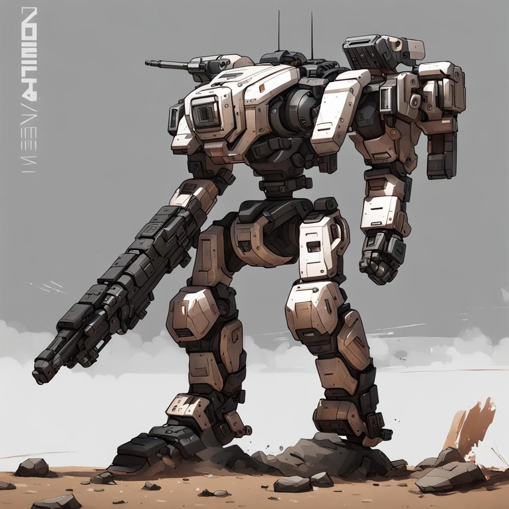 Tone from Titan Fall based mech - AI Generated Artwork - NightCafe Creator