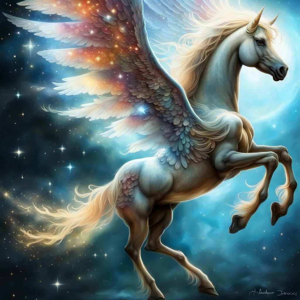 Pegasus - AI Generated Artwork - NightCafe Creator