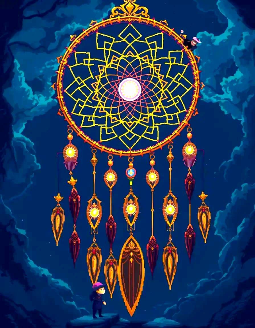 A giant dream catcher