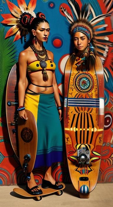 Indigenous Cosmic Visionary Frida Kahlo Earthenware