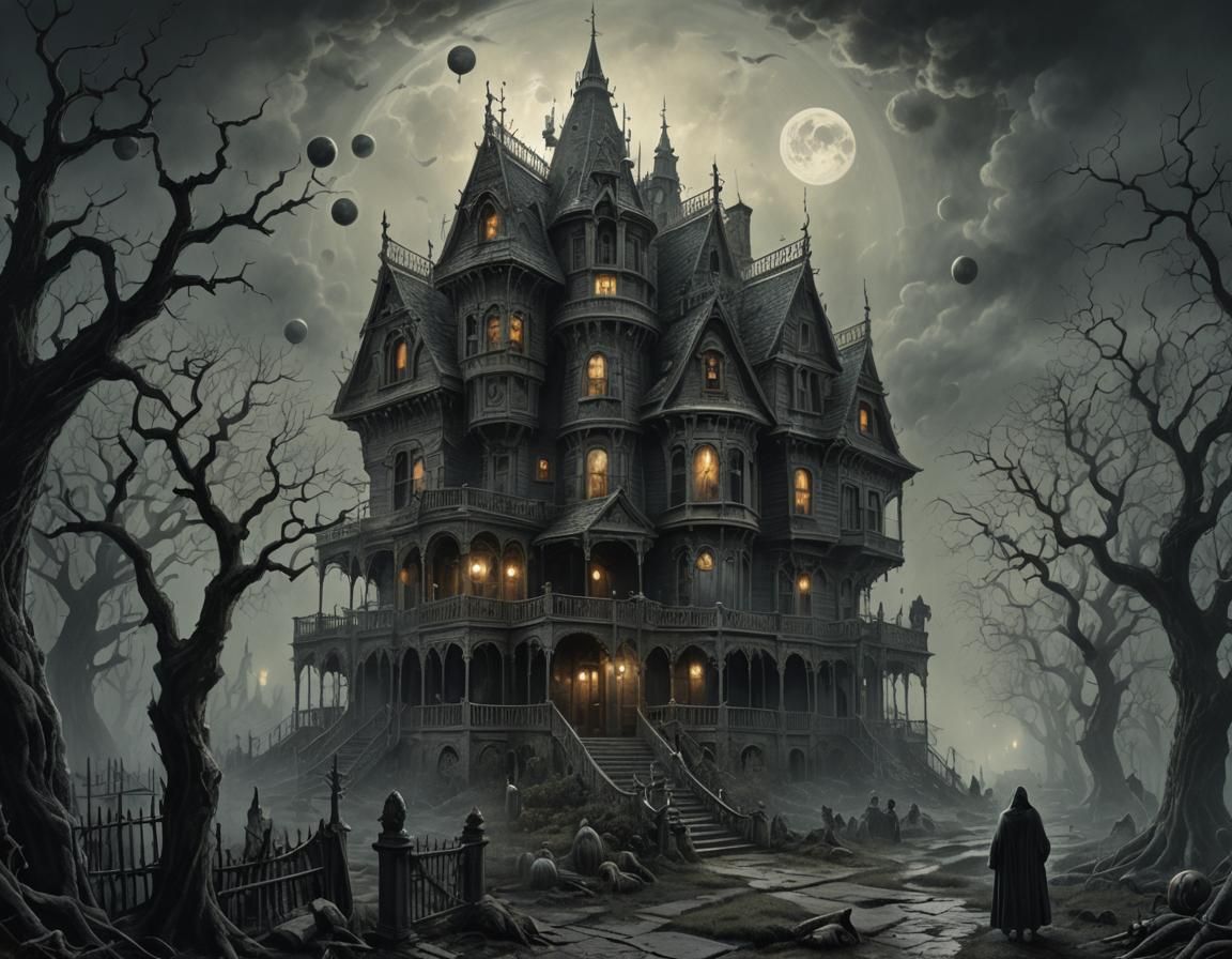Close-up Epic Masterpiece Maximalist Moody Mysterious Meticu...