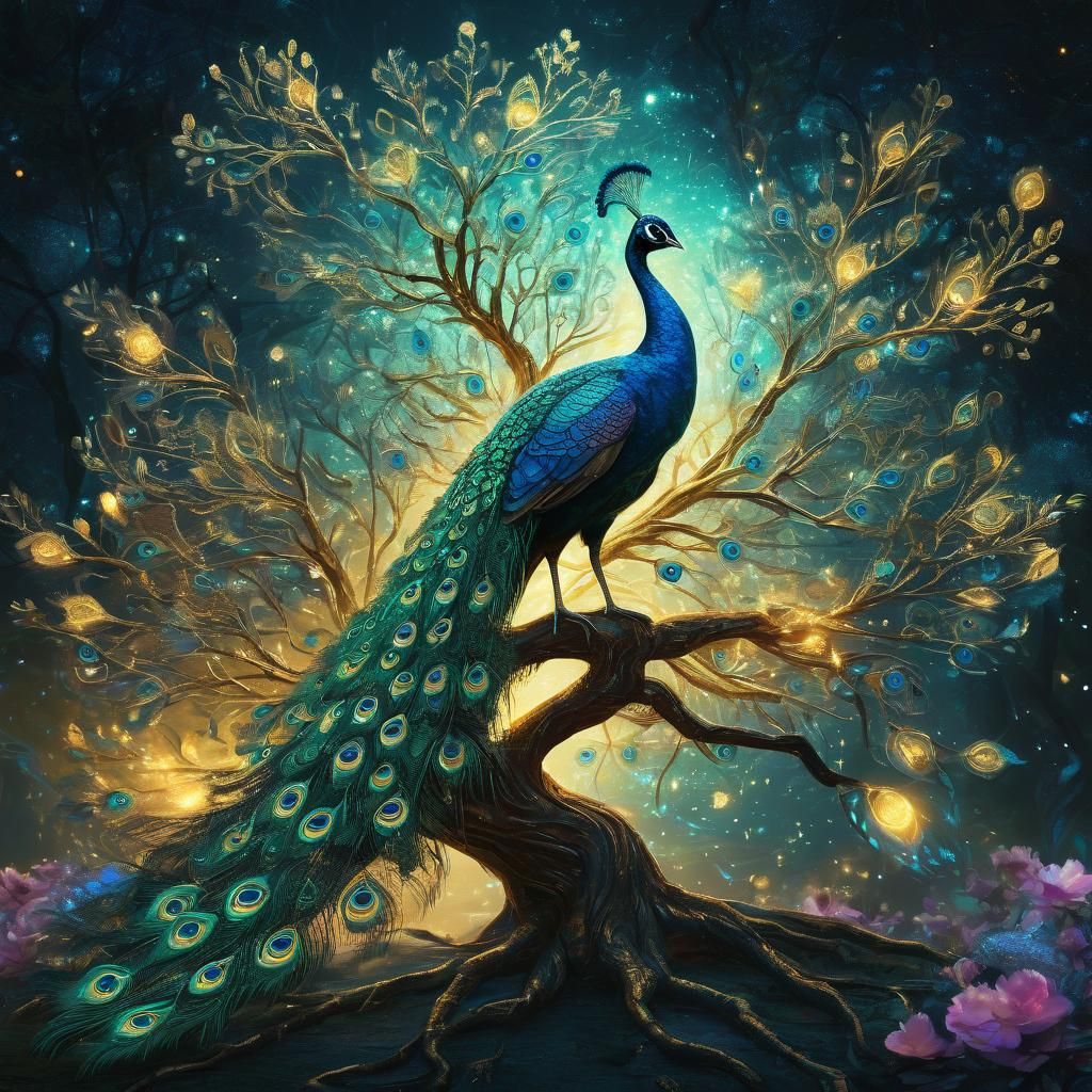 Magical Peacock  by @Veils