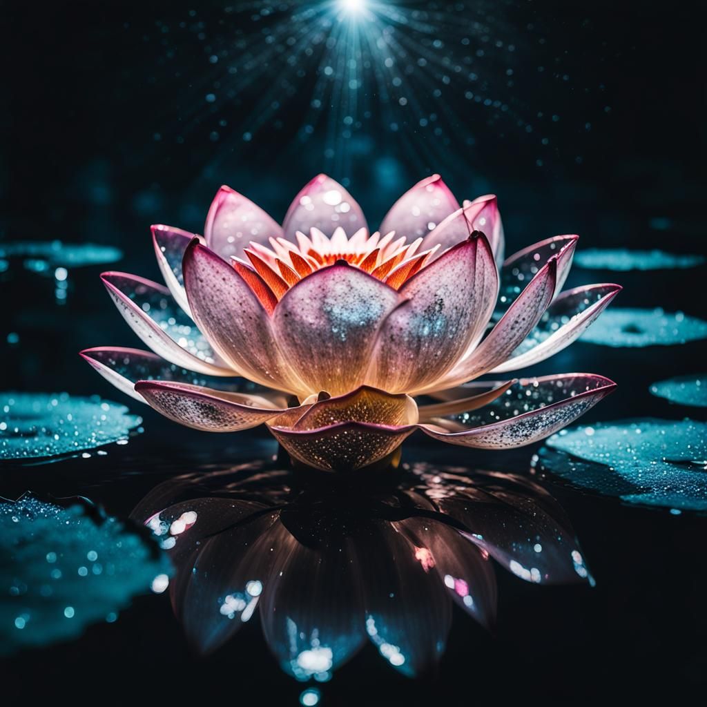 Crystal Lotus Flower   by @Ka Bin