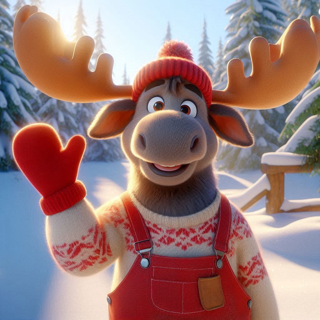 Chris Moose says, "Happy Holidays!"