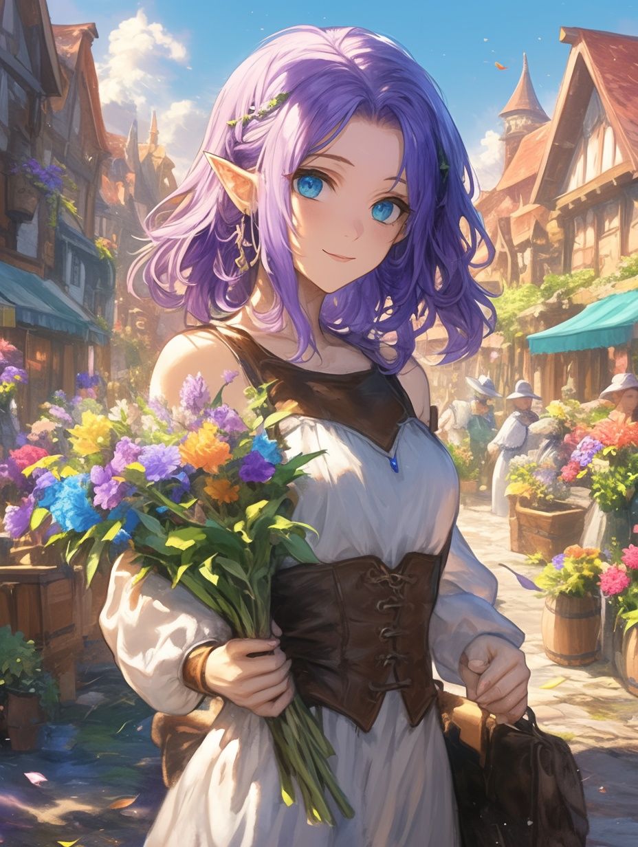Carrying Flowers
