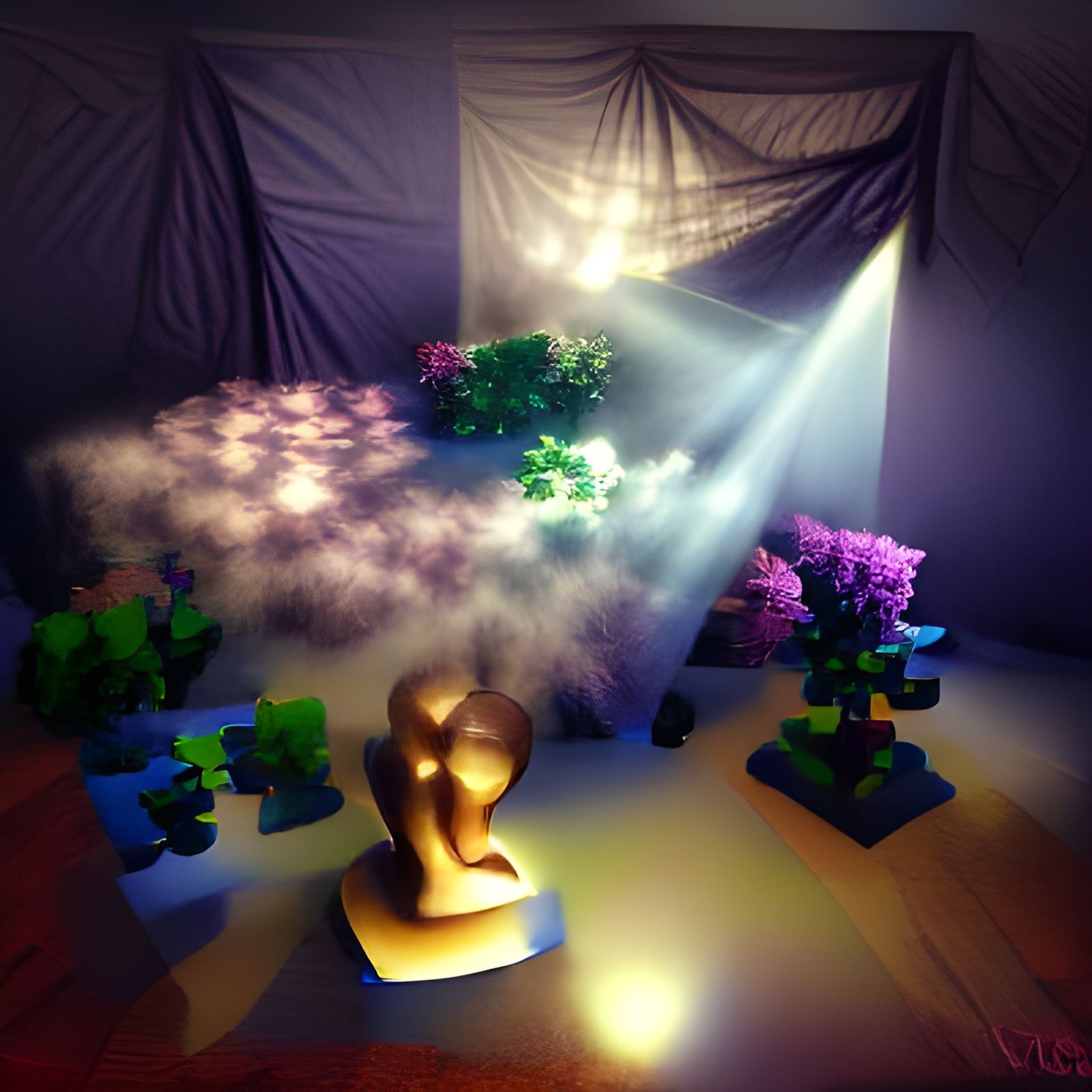 Mystical dream volumetric lighting
