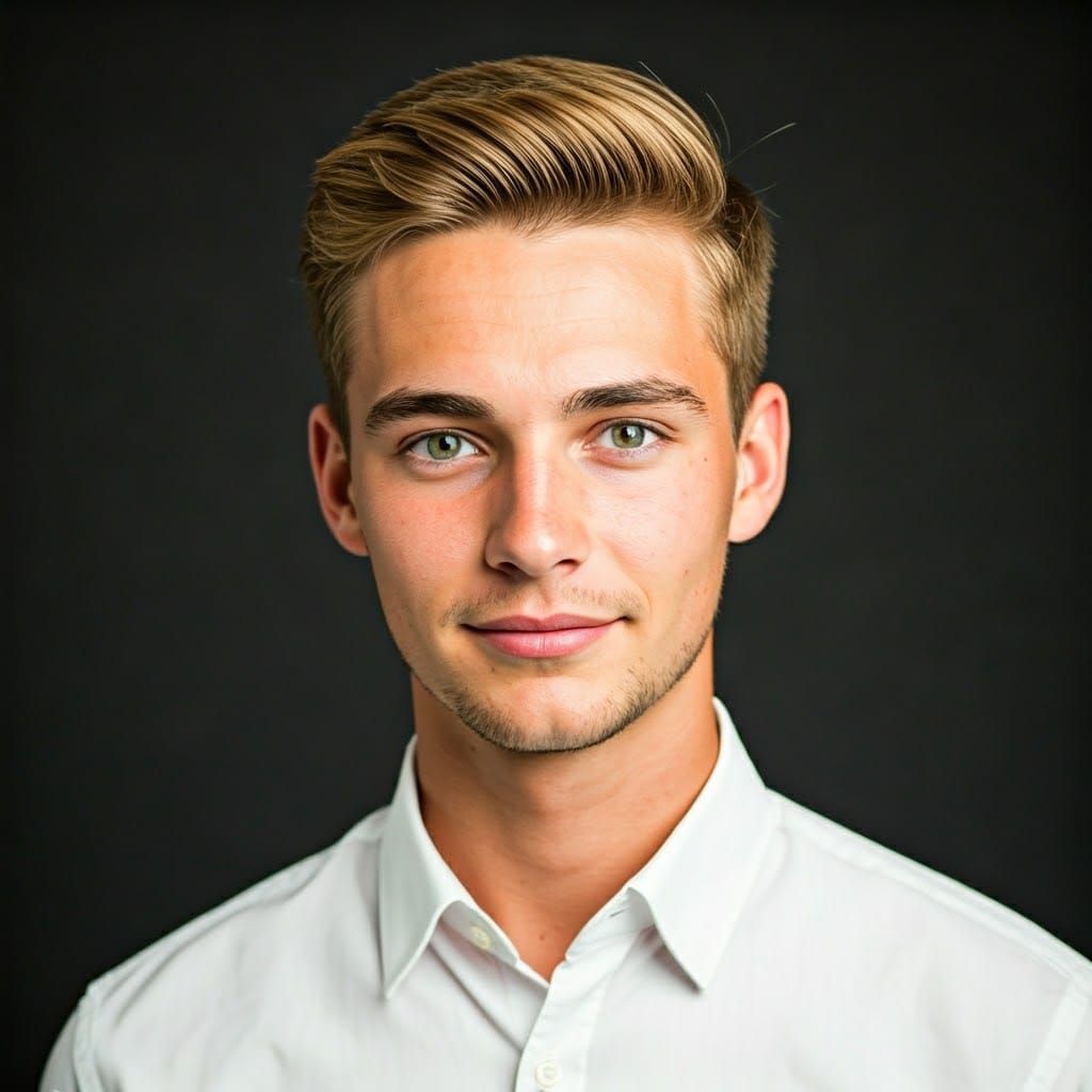 Young Man in Hyper-Realistic Portrait