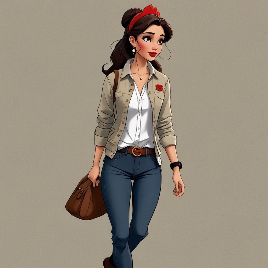 disney princesses in modern clothes