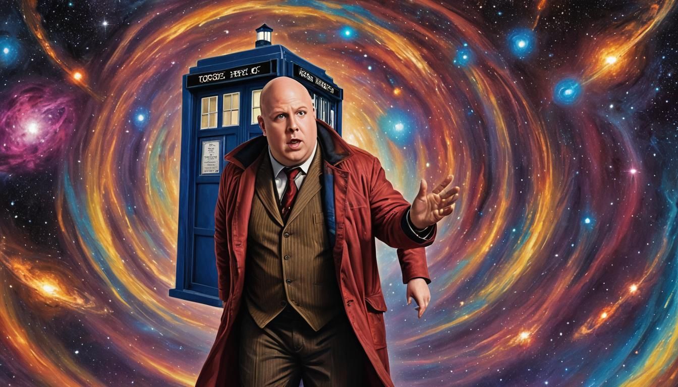 (MATT LUCAS AS NARDOLE DOCTOR WHO COMPANION WITH TARDIS IN T...