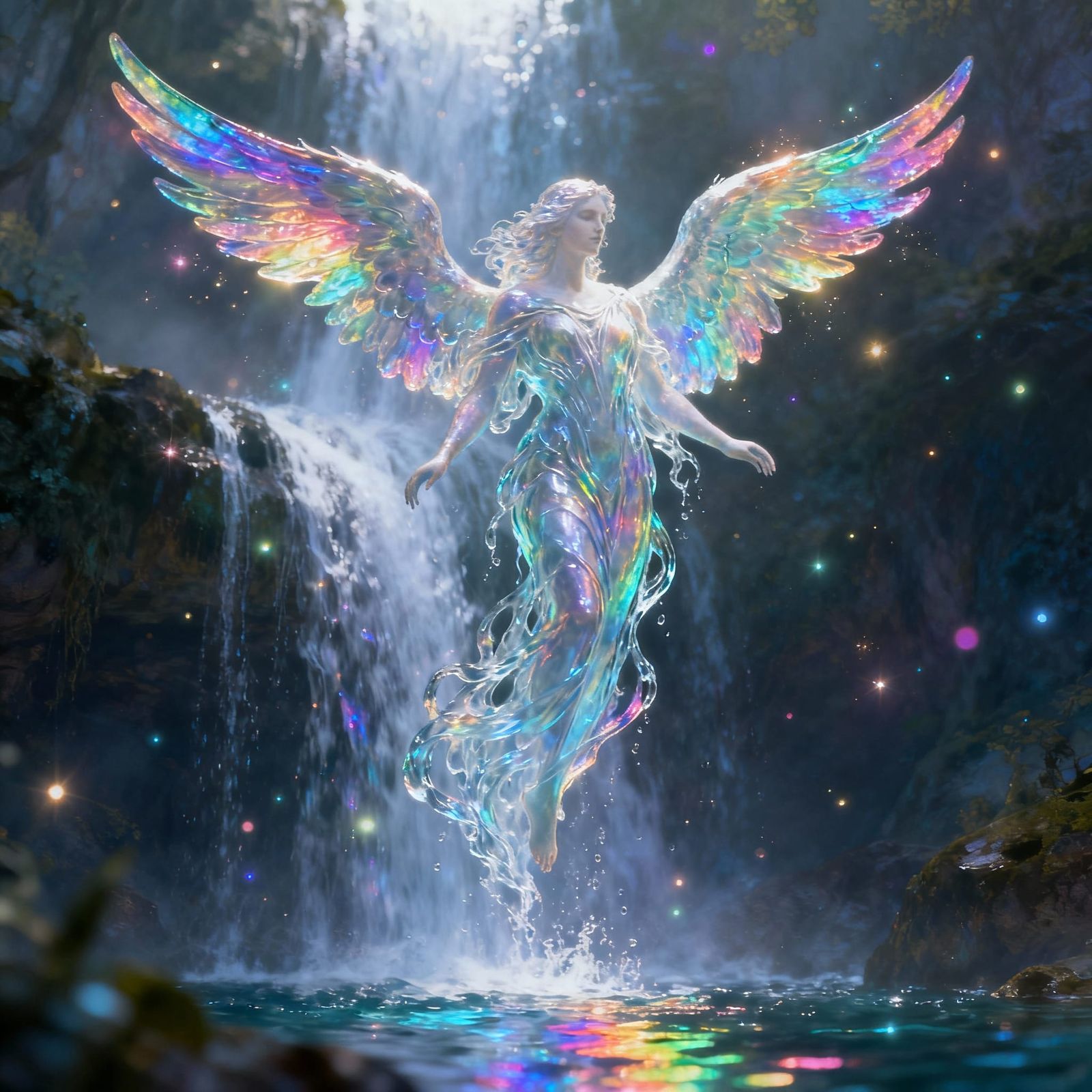 Water angel  by @Derpette