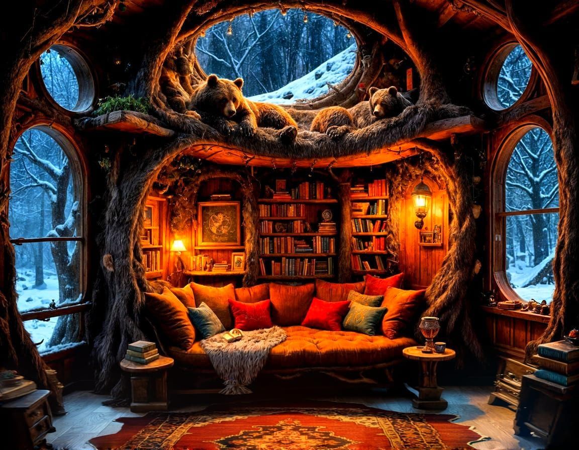 me and the boys' cozy reading nook  by @lawrencelot