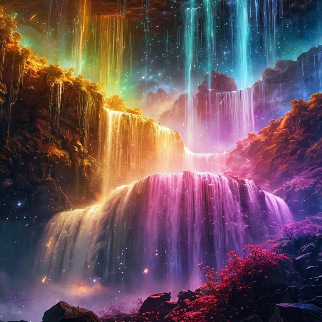 Cosmic Waterfall