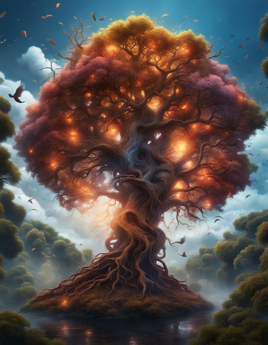 Tree Of Life - Ai Generated Artwork - Nightcafe Creator