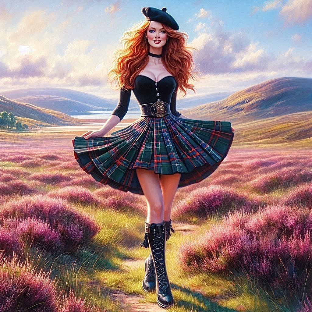 Pleated Tartan
