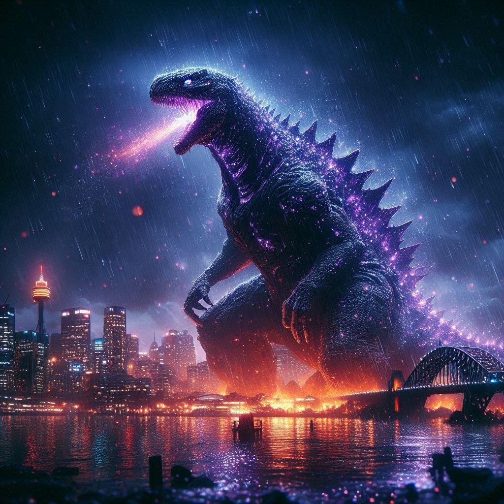 Kaiju attacking Sidney