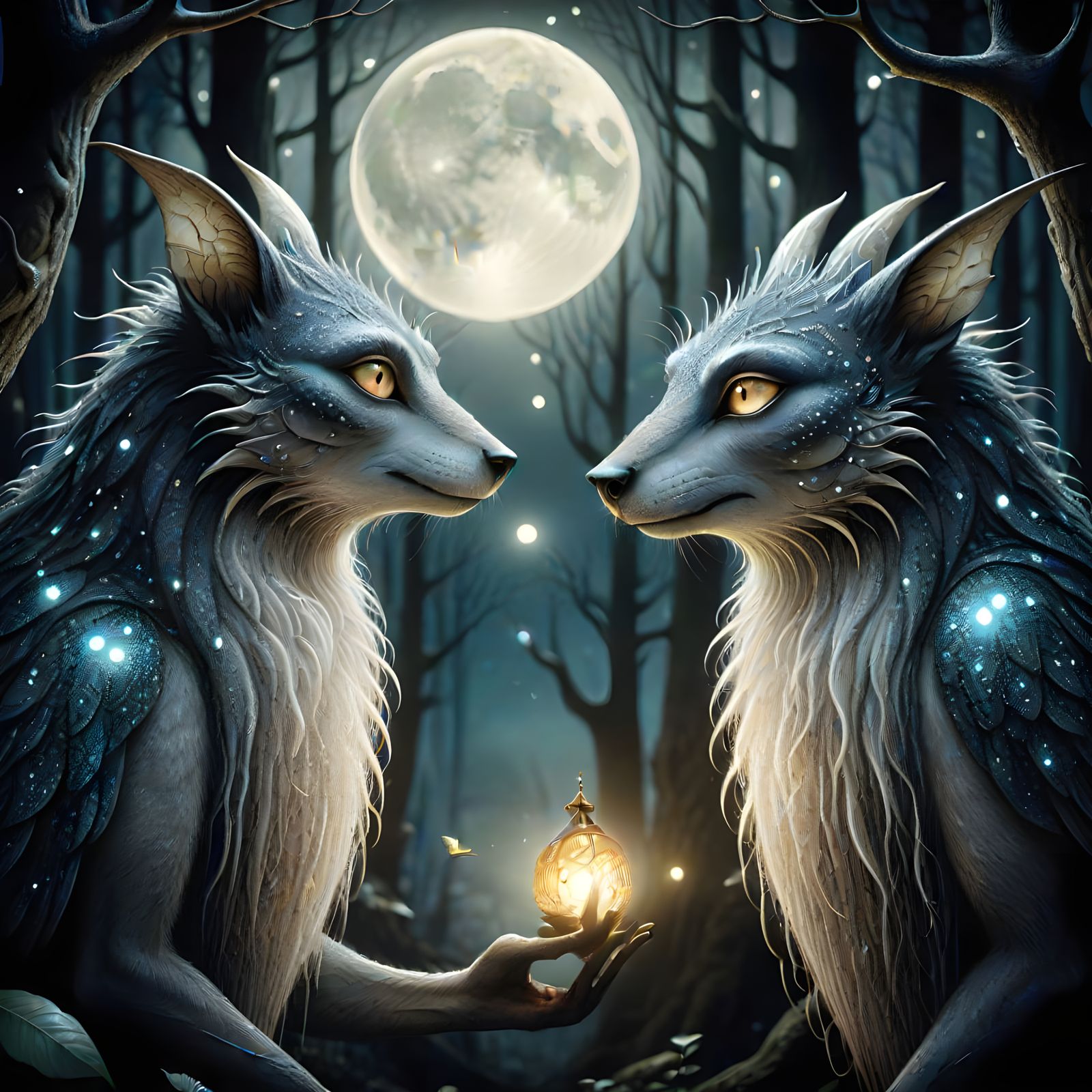 Star Creatures in the Night  by @LilacVenom