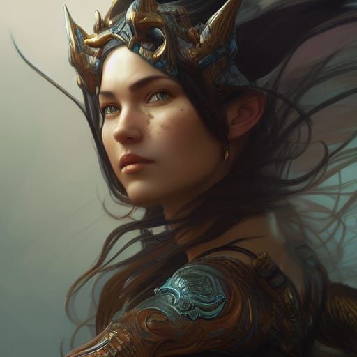 Dragon Huntress - AI Generated Artwork - NightCafe Creator