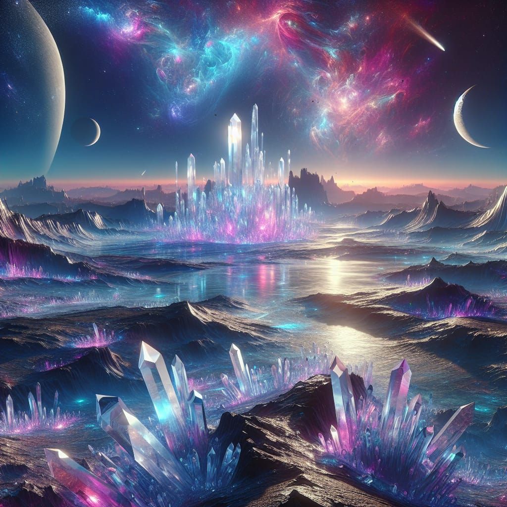 Barren Crystalline Planet