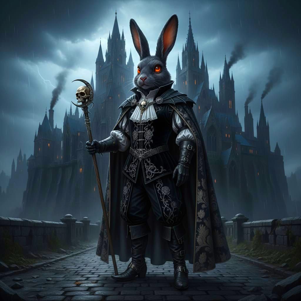 Gothic Rabbit  by @Steve Ryan
