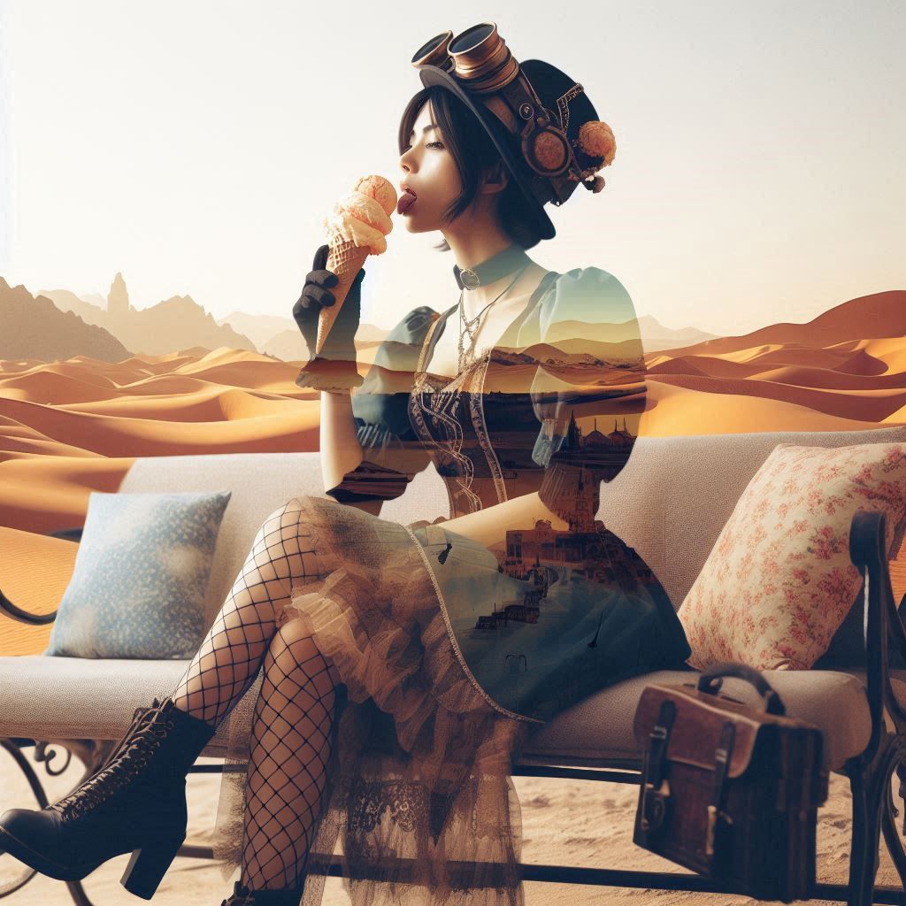 Ice cream in the desert