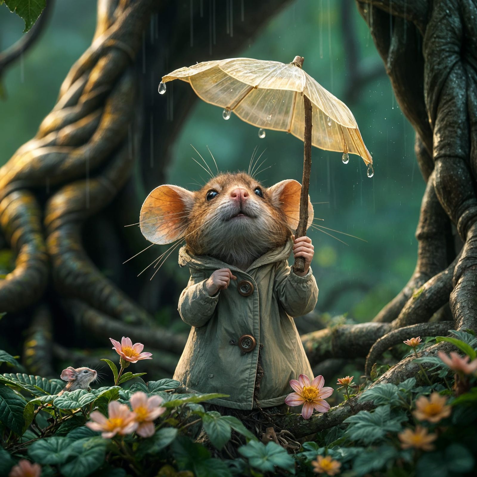 Petal Parasol for Wet Weather  by @BL