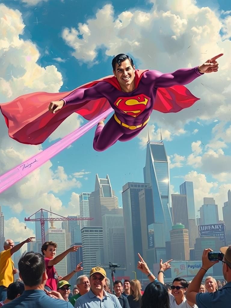 Pink Superman Here To Bring Back Hope