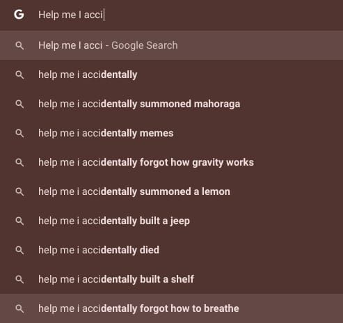 Looking for the help I accidentally summoned a lemon. But these are all great