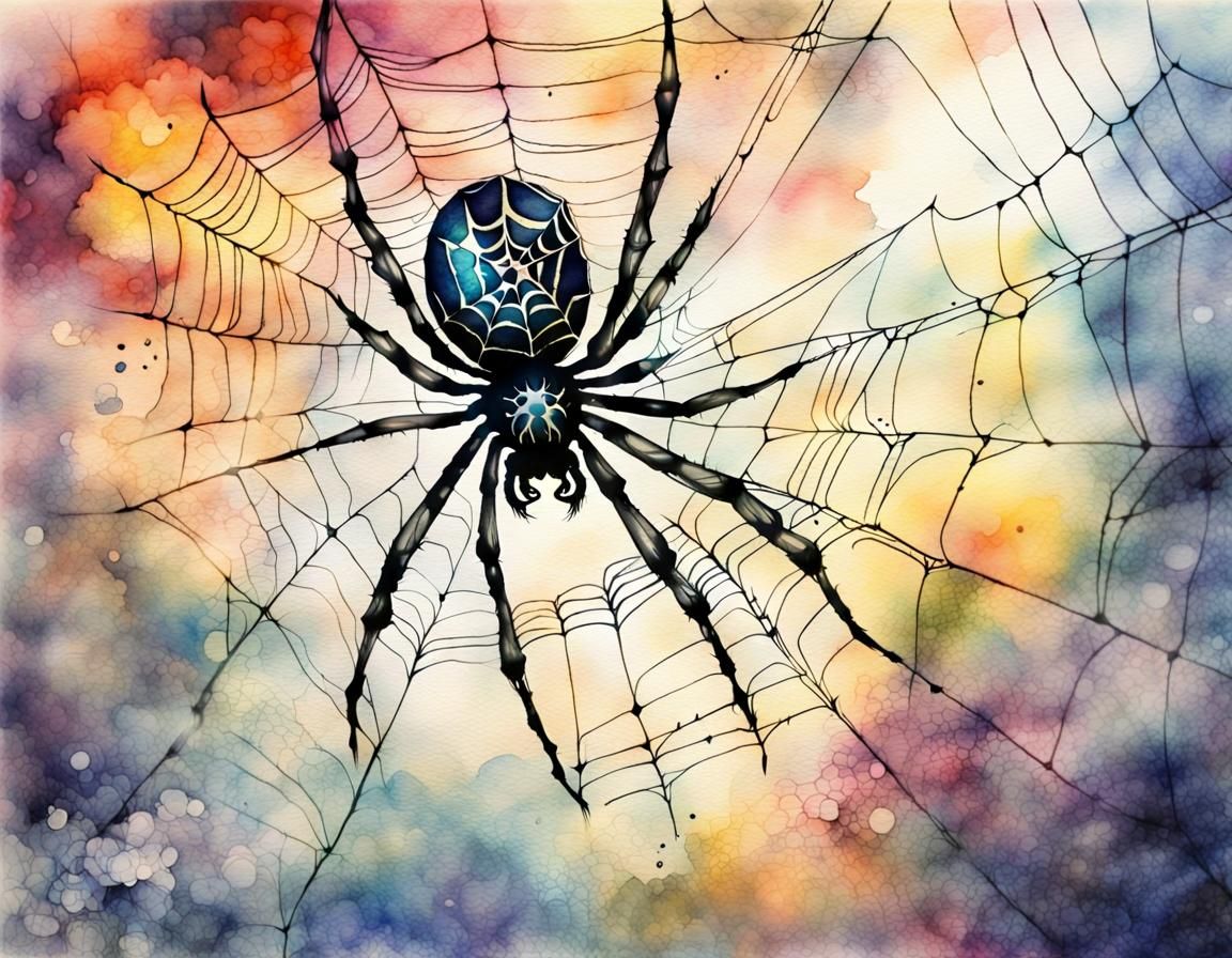 Spider web  by @JussiV