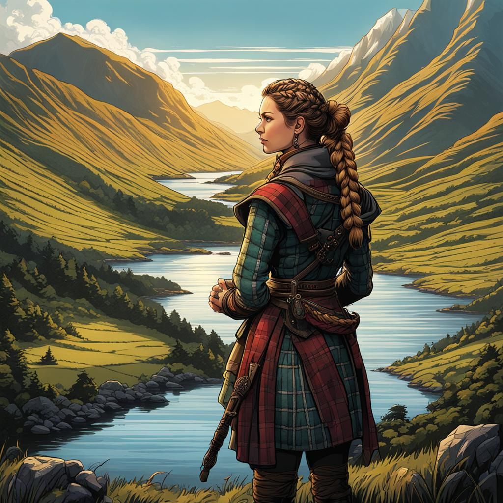 lady with braided hair  by @Koutsis