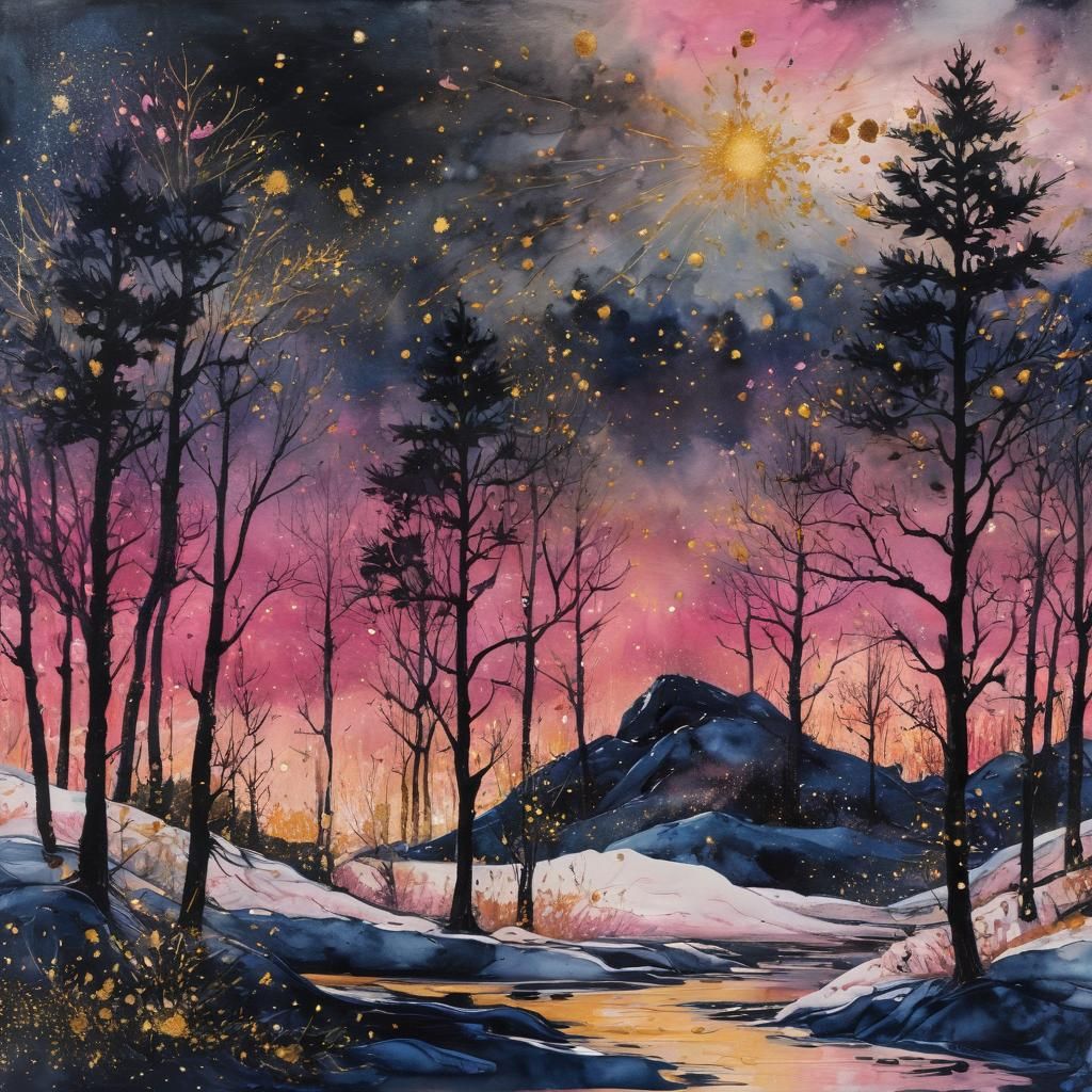 Trees in winter  by @Gokiburi