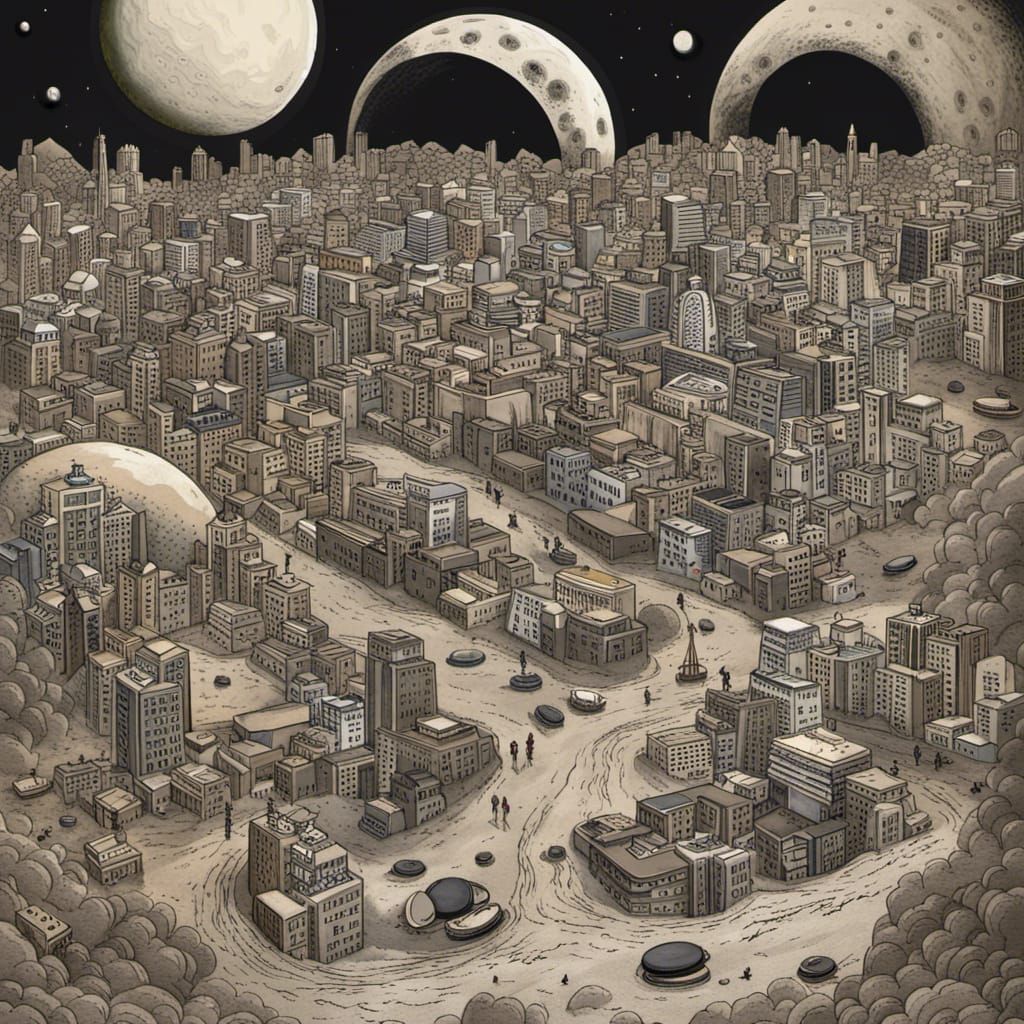 City on the moon