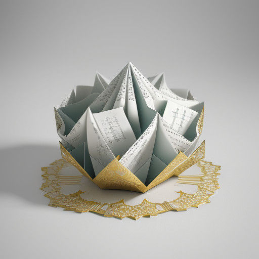 Origami-Inspired Paper Craft Christmas Wonderland