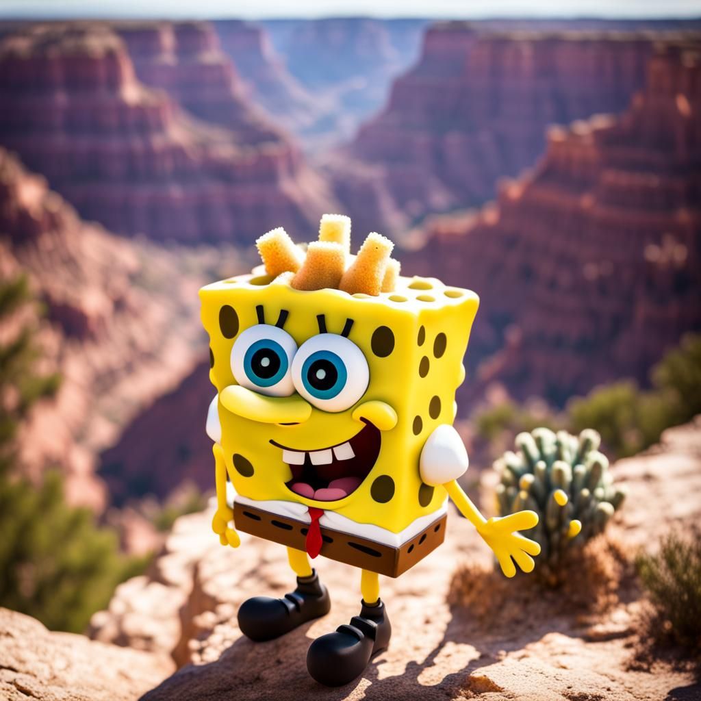 Great canyon with SpongeBob