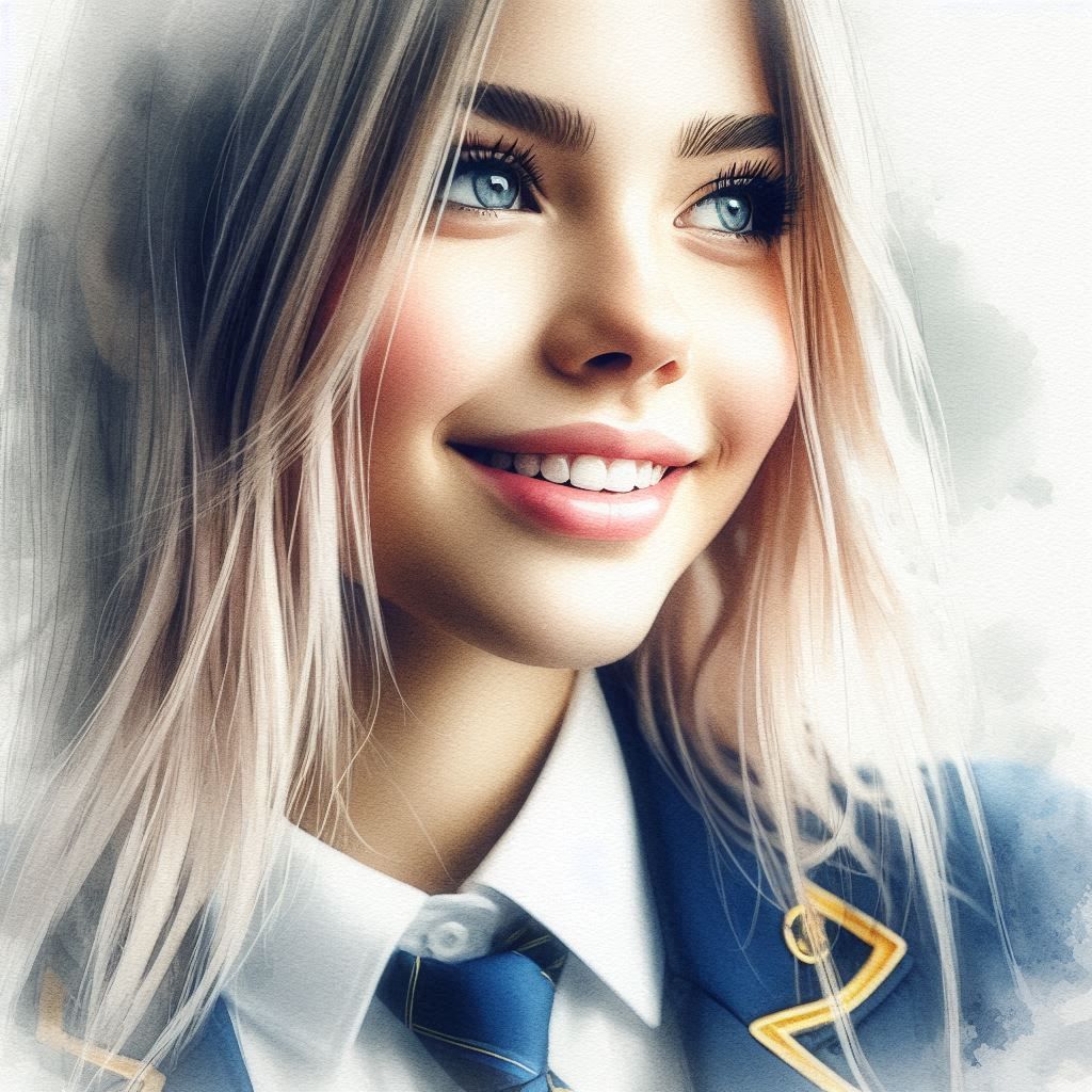 Portrait of a Swedish schoolgirl - Selma