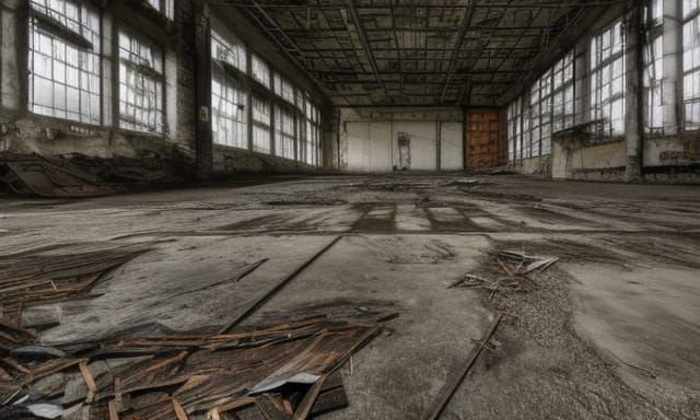 Abandoned factory - AI Generated Artwork - NightCafe Creator