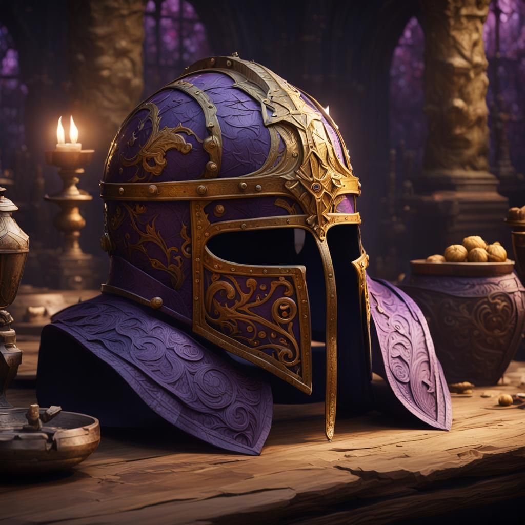 Helm from the Middle Ages a masterpiece, 8k resolution, dark...