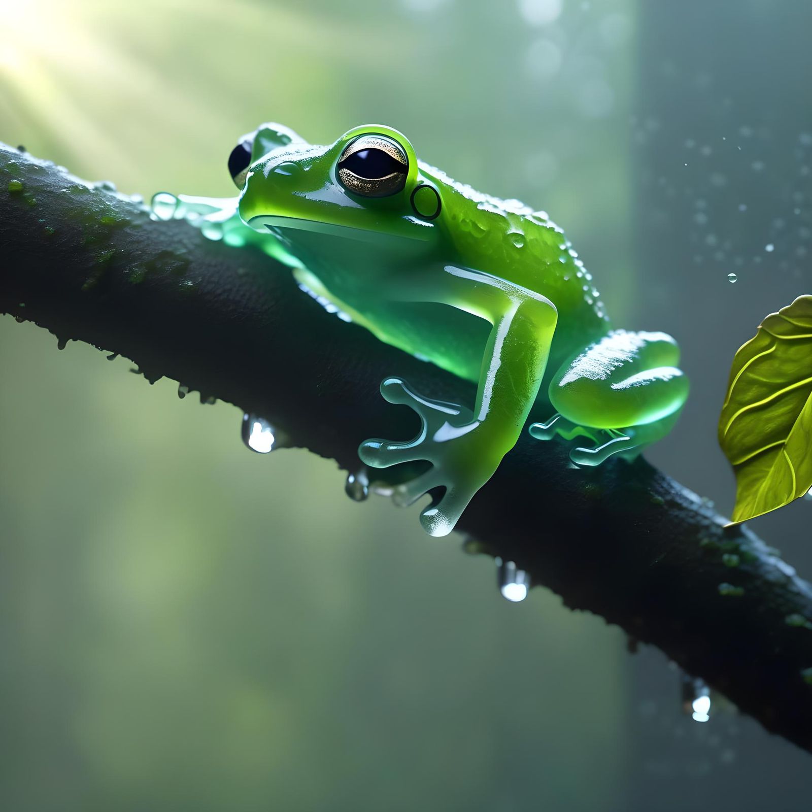 The glass frogs native to the Central American Rainforests  by @josegil