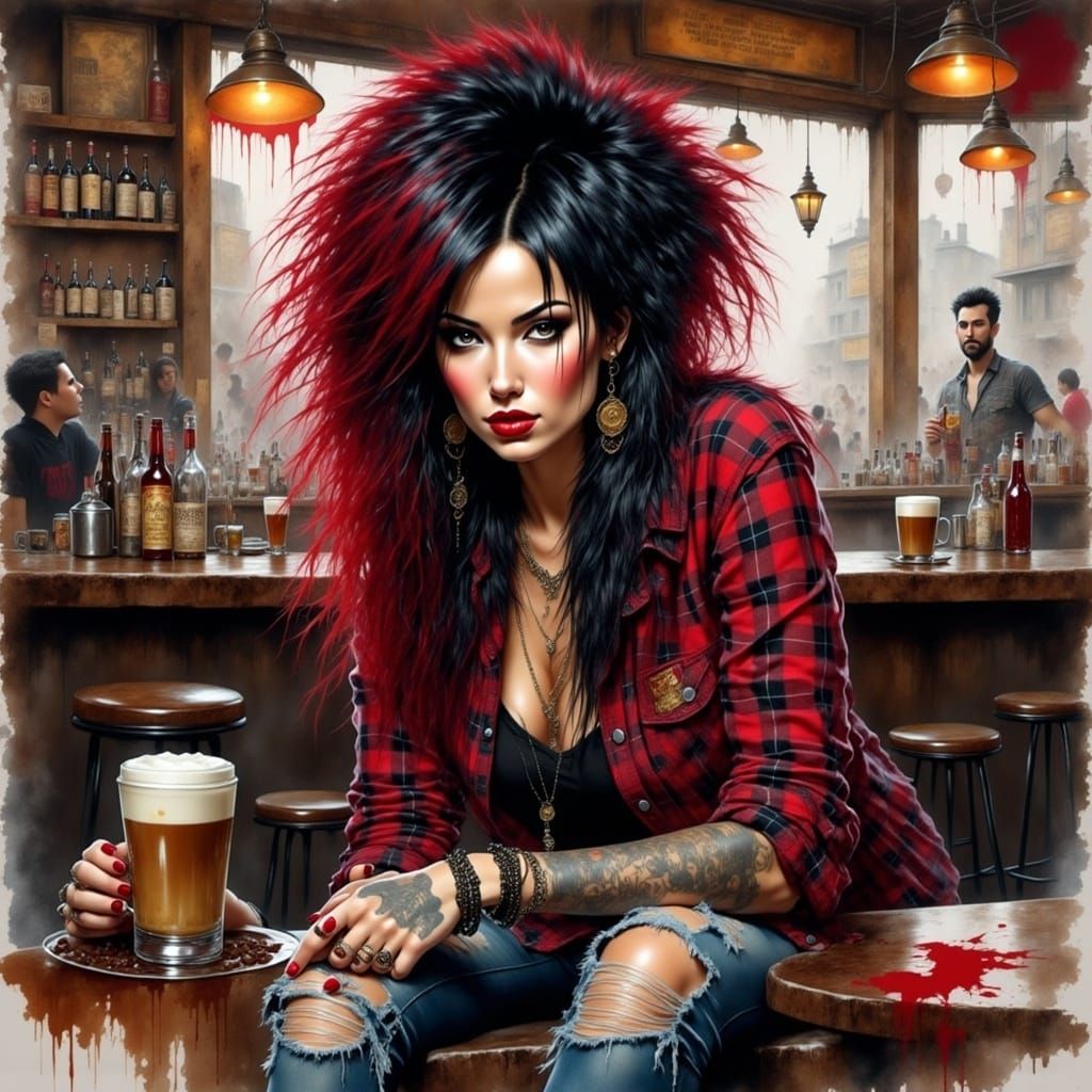 <lora:GrungepunkFlux:1.0> 