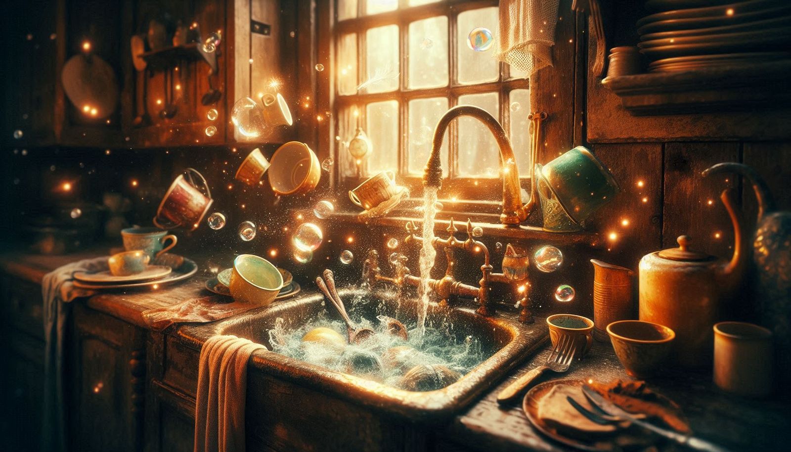 Spülen von ganz alleine