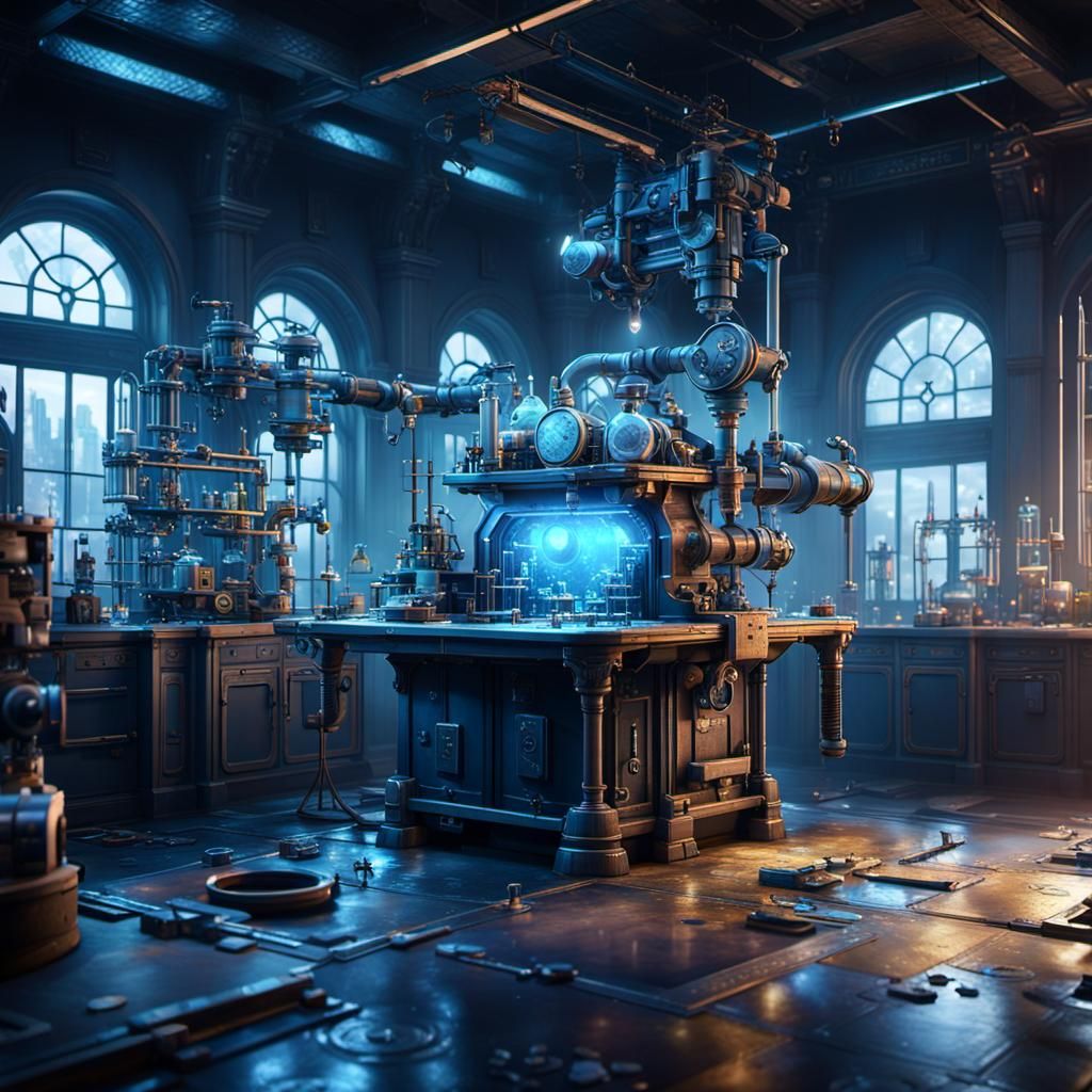 "Science lab" detailed matte painting, deep color, fantastical, intricate detail, splash screen, complementary ...  by @undefined