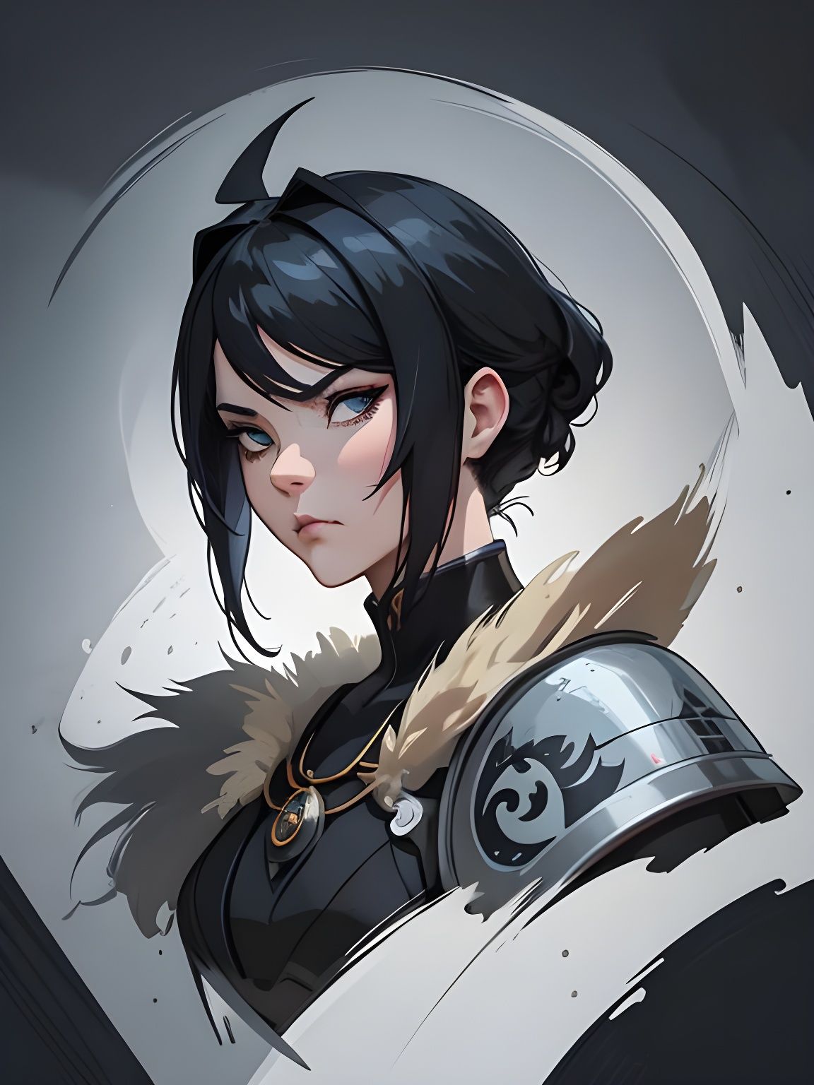 Anthropomorphic Cat Knight in Tavern, Cartoon Illustration