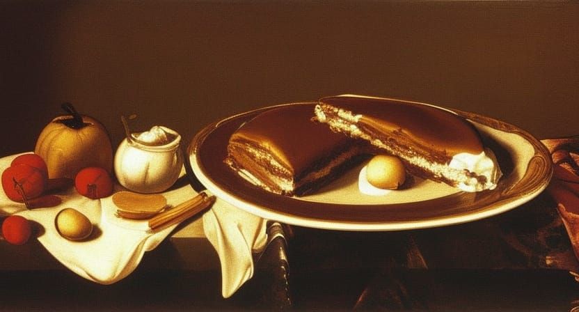 Tiramisu still life